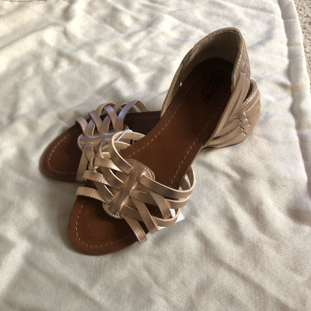 Mossimo Woven Huarache Sandals - Gold, Size 6